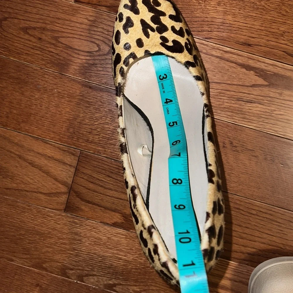 Zara calf hair leopard print Red Heel platform pumps Sz 41 - Picture 15 of 16
